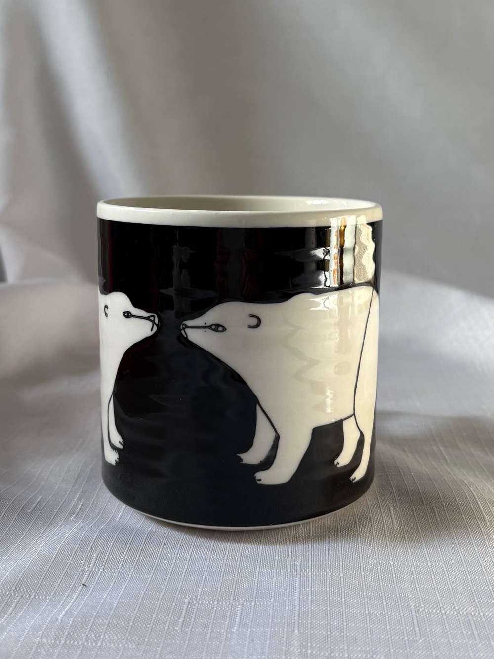 Keep Co. for Anthropologie ceramic polar bear mug